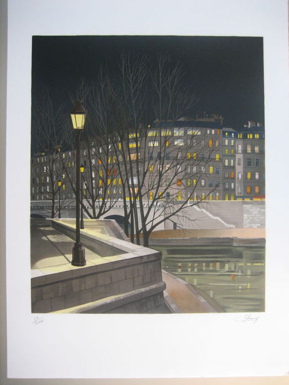 Au bord du quai - Lithografie - Handgesigneerd - Oplage: 175 + CLXXV kopen? Bied vanaf 1!