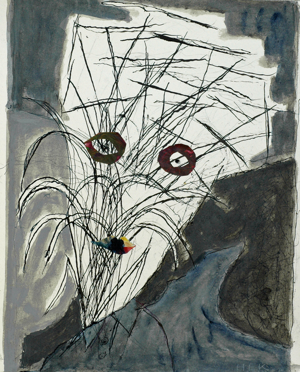 HAns Ebeling Koning, tekening, Portret kopen? Bied vanaf 50!