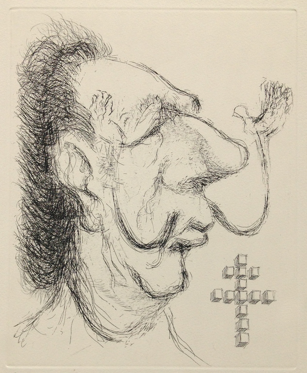 Salvador Dali & Tim Mittelberg, Originele ets uit '71, handgesigneerd kopen? Bied vanaf 135!