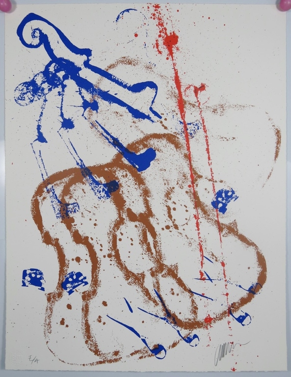 Arman: Zeefdruk, Accords a cordes 1 kopen? Bied vanaf 120!