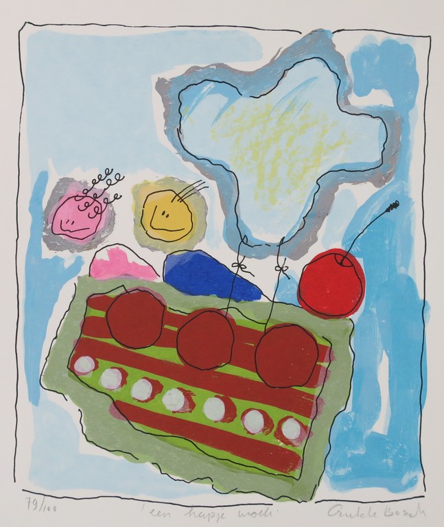 Geke uit de Bosch: Zeefdruk, Een hapje wolk (taart) kopen? Bied vanaf 1!