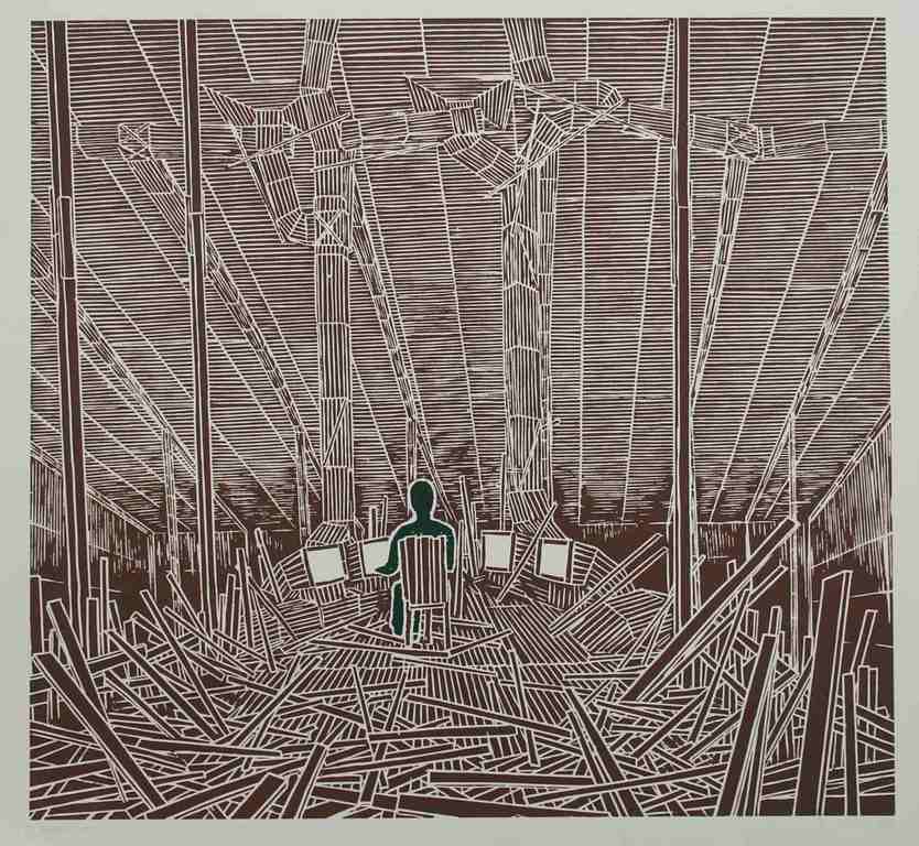 Rob Voerman: Lino, Zonder titel (Groot) verkocht voor € 70!