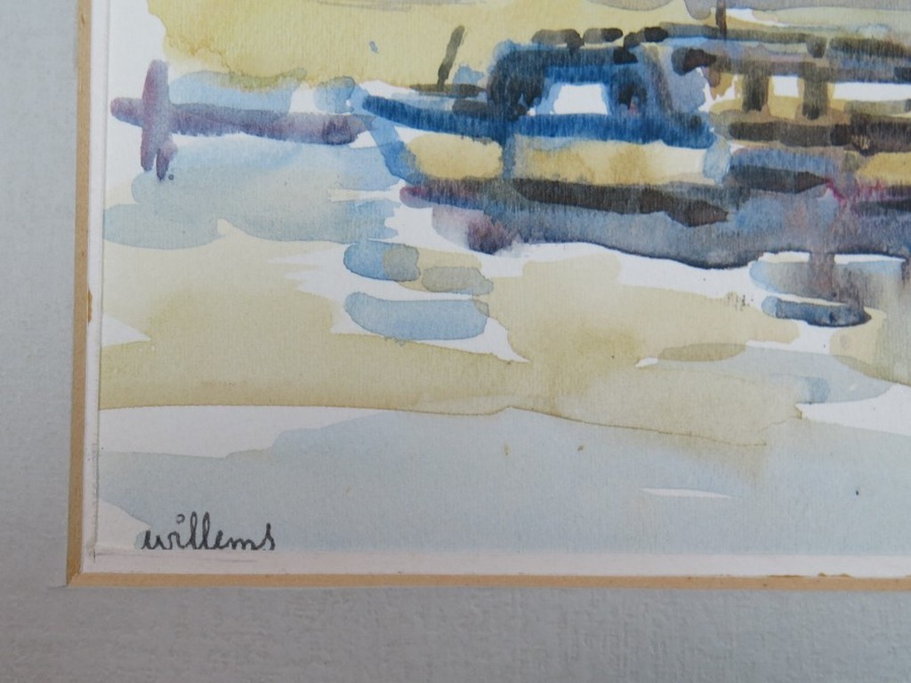 Joop Willems: Aquarel, Boot kopen? Bied vanaf 1!