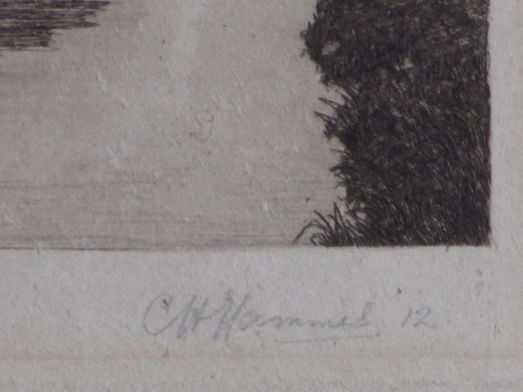 Chris Hammes, Houtzaagmolen, Ets 1912 kopen? Bied vanaf 40!