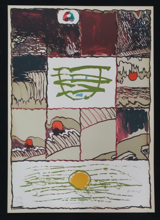 Pierre Alechinsky: Litho, Zonder titel verkocht voor € 550!