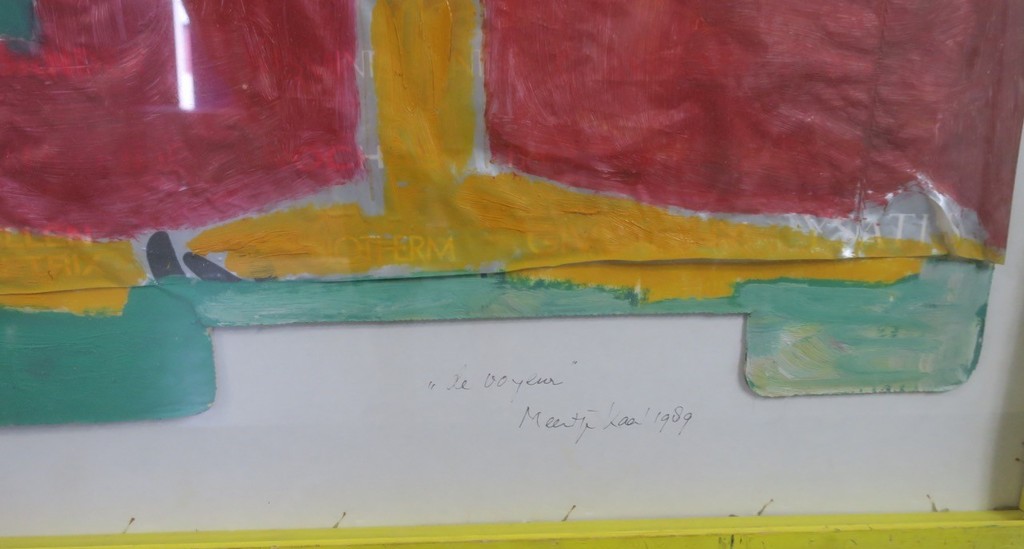 Meertje Kaal: Olieverf op karton, De voyeur - Ingelijst kopen? Bied vanaf 20!