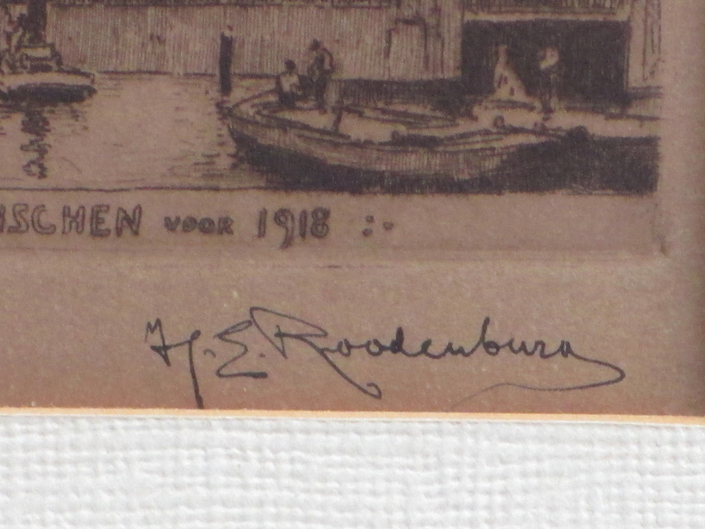Hendrik Roodenburg, Bij de Schreierstoren Amsterdam, Ets kopen? Bied vanaf 1!