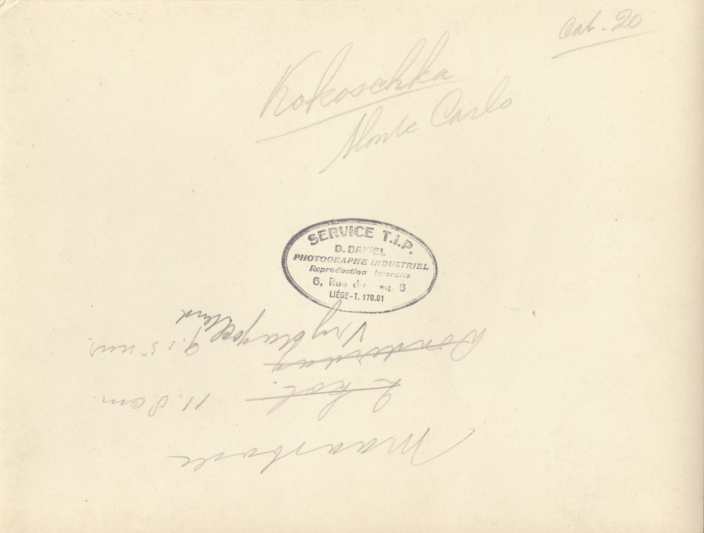 Oskar Kokoschka:Maasbode Foto, Monte carlo - D.Daniel Liege. kopen? Bied vanaf 1!