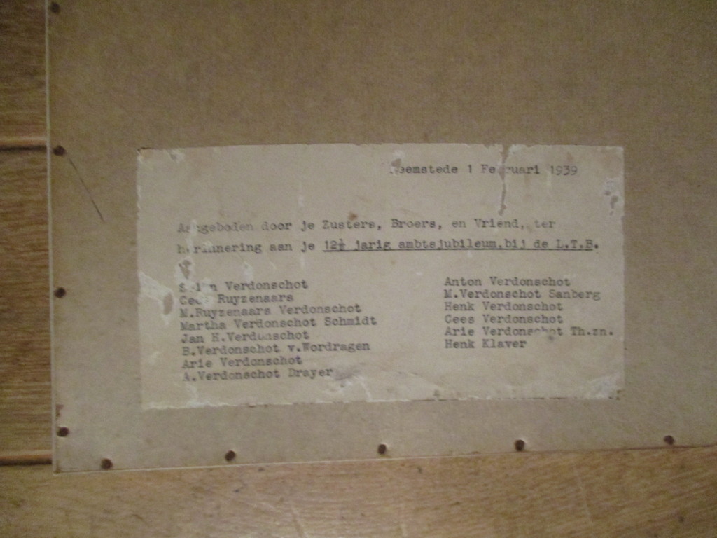 Arie Zonneveld: Kleurenhoutsnede handdruk, Groote boomgroep kopen? Bied vanaf 110!