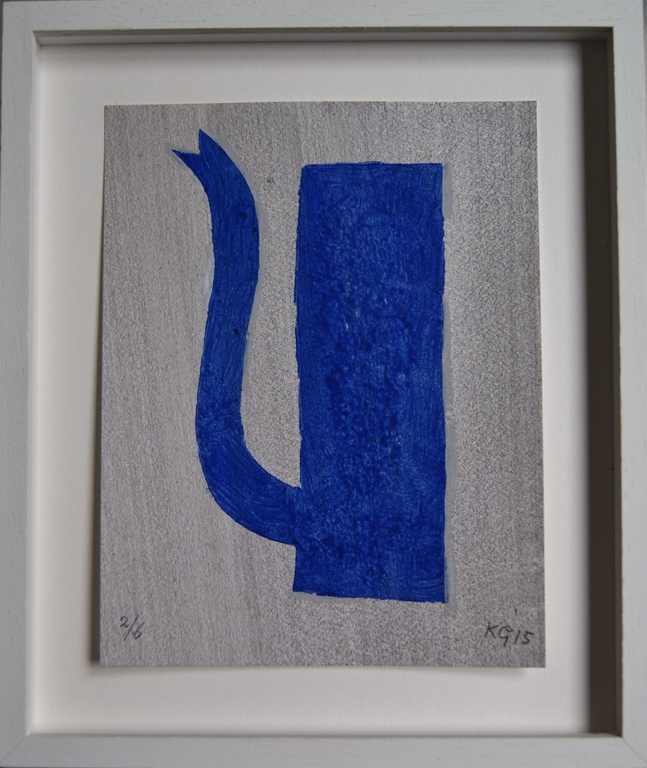 Klaas Gubbels sjabloondruk 'Blauwe Kan' 2015 oplage 6 ex. kopen? Bied vanaf 250!