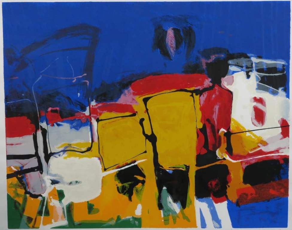 Frank Lejeune Zeefdruk, Zonder titel - Ingelijst (Groot) verkocht voor € 100!