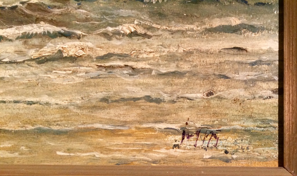 Onbekende kunstenaar: Olieverf op paneel, Vissersboten kopen? Bied vanaf 1!