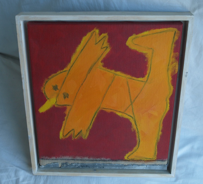 Ilja Walraven : Acrylverf en zink , koorddanser 1 â�� gesigneerd & ingelijst â��1996 kopen? Bied vanaf 150!