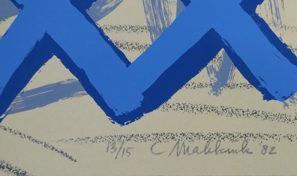 Cornelis Makkink: Zeefdruk, Zonder titel kopen? Bied vanaf 35!