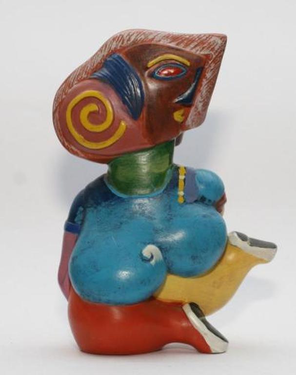 Clemens Briels, kleurrijk fraai beeldje ''Statue of Liberality''(handgesigneerd) kopen? Bied vanaf 59!