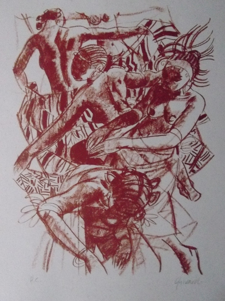 Naakt, krijttekening. verkocht voor € 100!