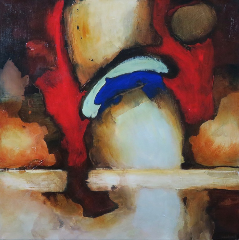 Hans Vanhorck: Acryl op doek, Abstract painting verkocht voor € 321!