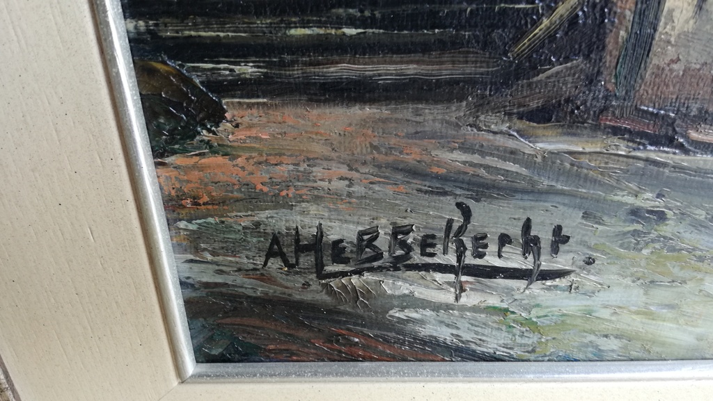 Hebberecht Arthur : Olieverf op doek , t'Hooghuis kopen? Bied vanaf 1!
