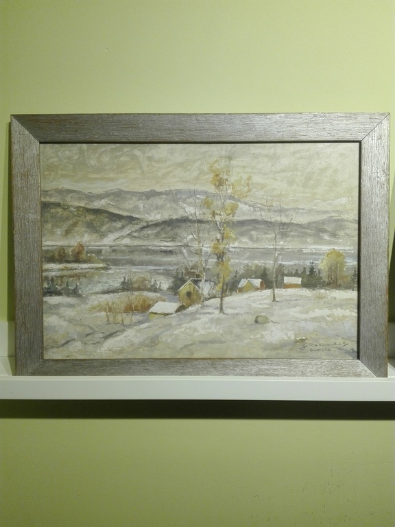 Roemers, Gerard: olieverf op doek, Sundsval Winterlandschap kopen? Bied vanaf 50!