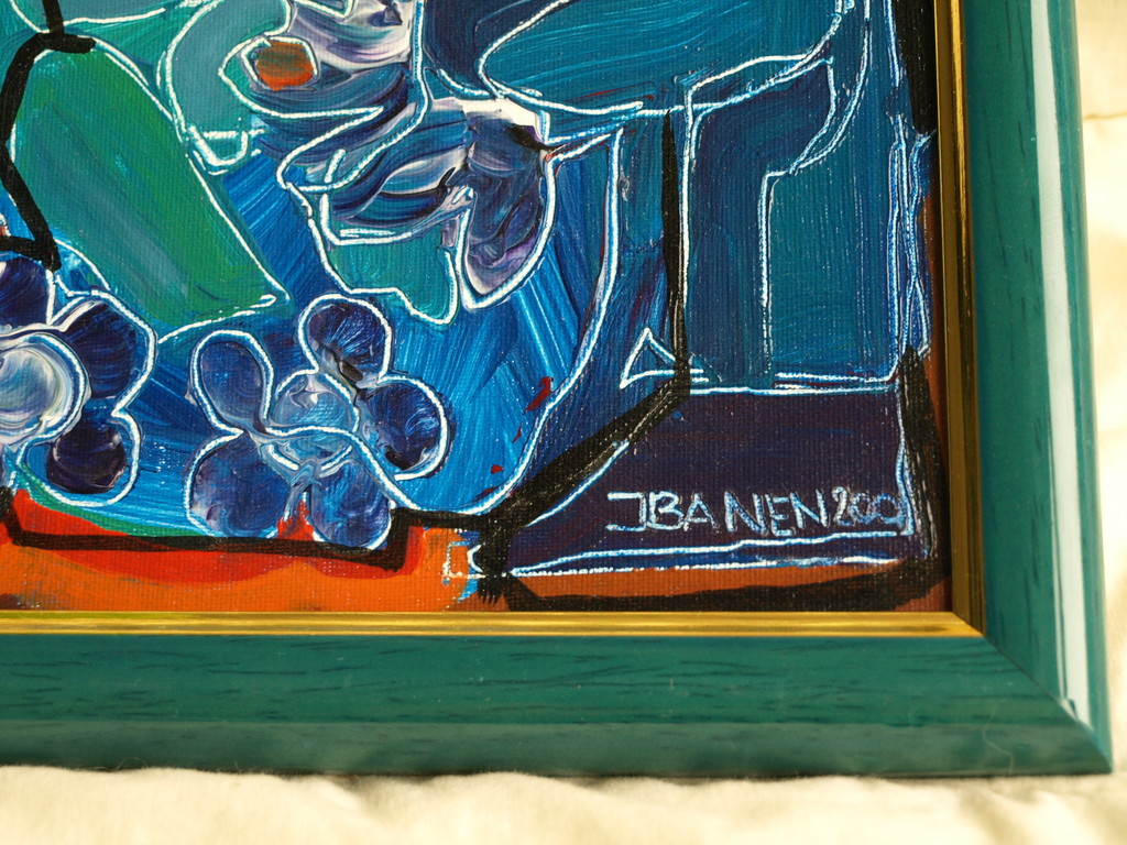 Jasper Banen (1962) : olieverf op board - Samen - Gesigneerd & ingelijst - 2001  kopen? Bied vanaf 45!