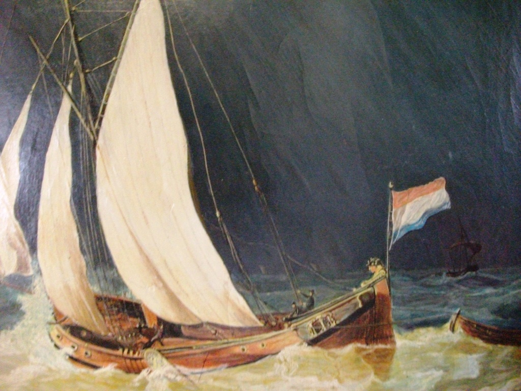 A Hoeijmans: olievef op doek/ paneel, Marine kopen? Bied vanaf 20!