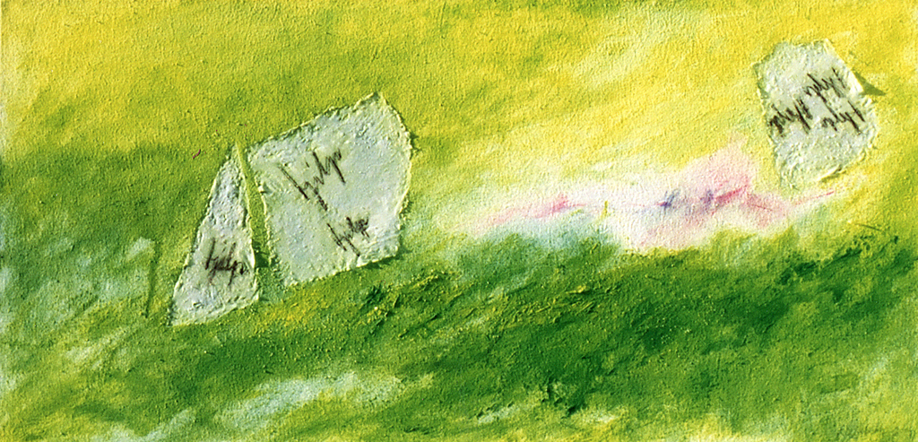 Elisabeth Karstens,Acrylverf op doek, Abstract Schilderij "Musjes" kopen? Bied vanaf 50!