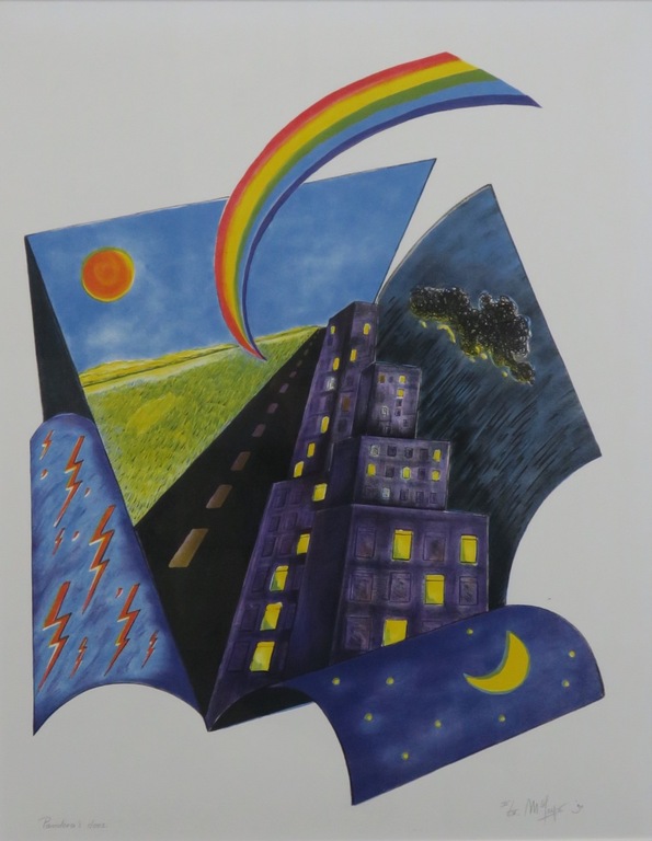 Marieke Geys: Litho, Pandora's doos - Ingelijst kopen? Bied vanaf 1!