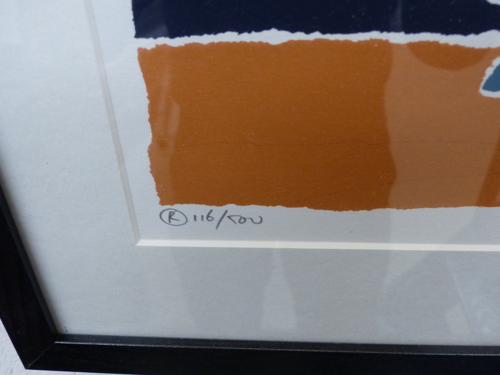 Hans Innemee,Zeefdruk op papier, Ingelijst,Handgesigneerd,Titel Frog. kopen? Bied vanaf 50!