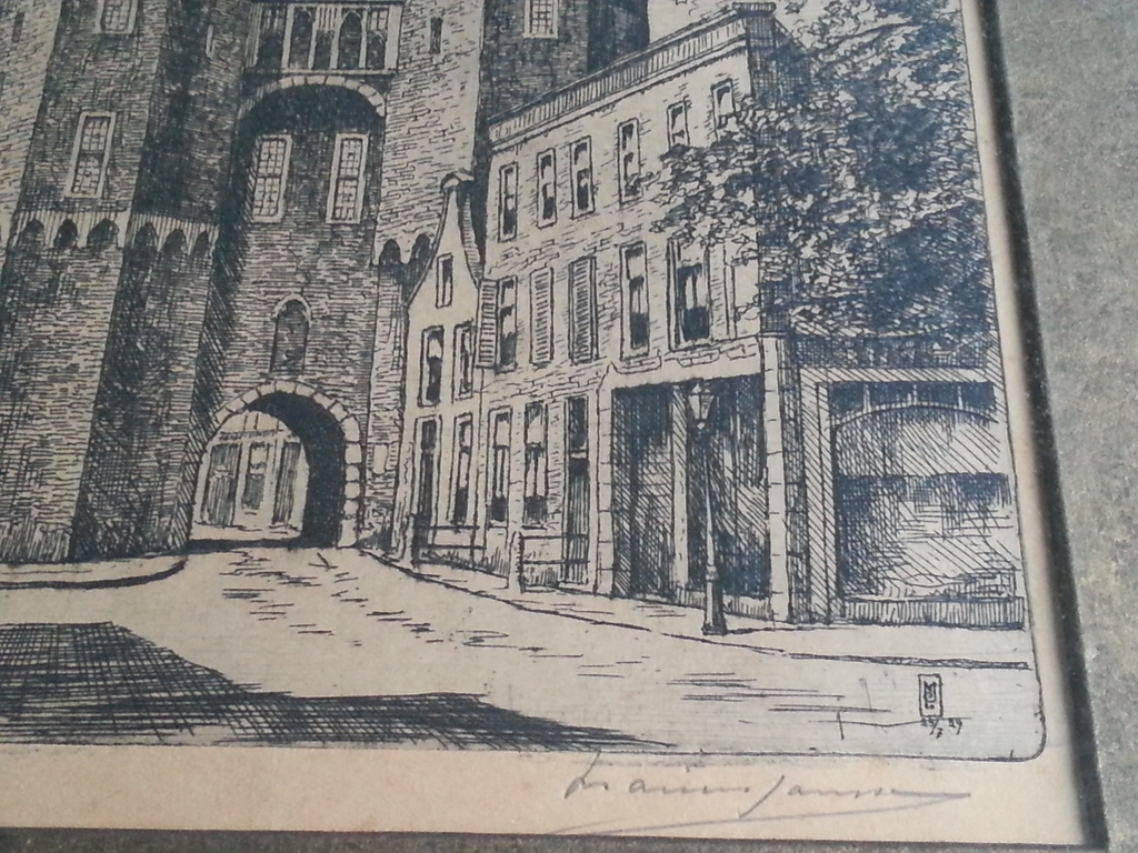 Marius Janssen. Sassenpoort, Zwolle. (1929) kopen? Bied vanaf 30!
