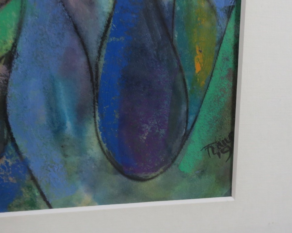 Franca Muller Jabusch: Gouache, De parelketting - Ingelijst kopen? Bied vanaf 35!