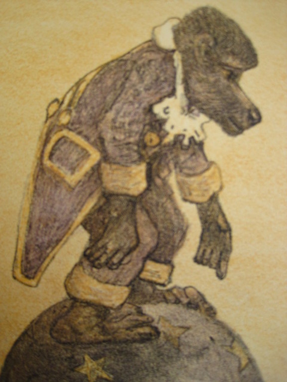 Magnifieke 1906 Litho Th. v Hoytema (1863) Baviaan (kalender going to the Zoo) kopen? Bied vanaf 1!