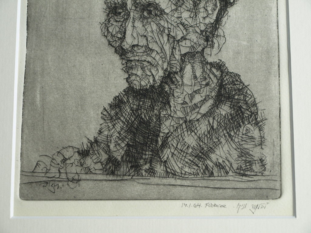 Onbekend : Ets - Vrouwenportret – Gesigneerd – Joodse kunstenaar? - 1964 kopen? Bied vanaf 1!