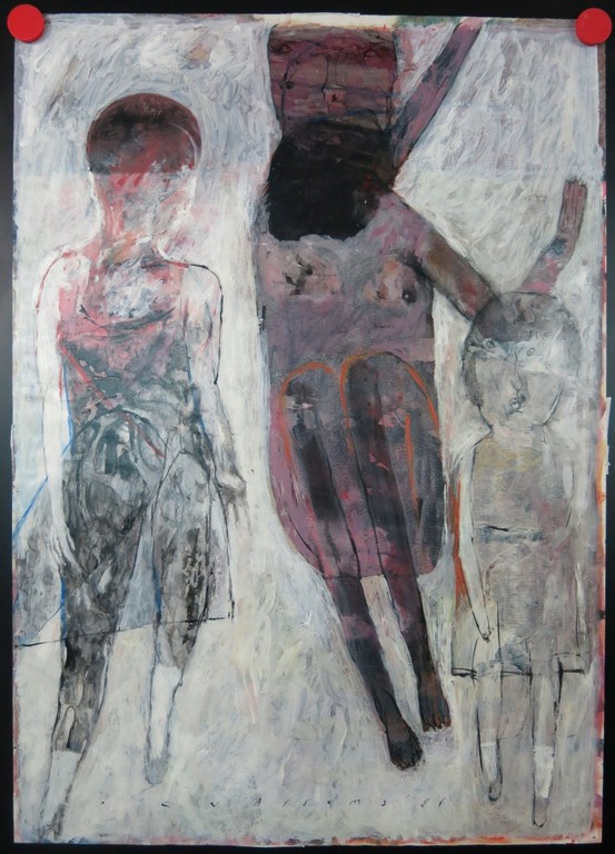 Co van Assema: Acryl op papier, Figuren kopen? Bied vanaf 1!