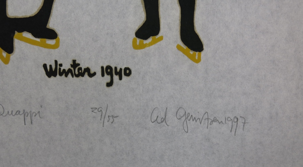 Ad Gerritsen: Houtsnede, Max en Quappi kopen? Bied vanaf 50!