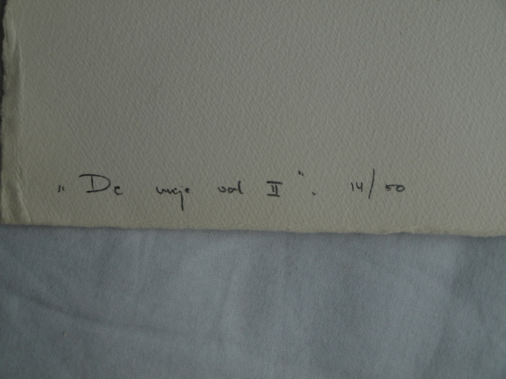 Leentje Linders : Ets en aquatint , De vrije val II – ca 1977 kopen? Bied vanaf 25!