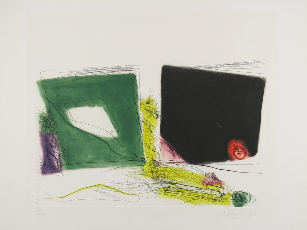 Ger Lataster: Kleurenets, Abstracte compositie verkocht voor € 100!