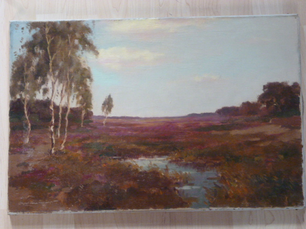 Arnout van Gilst - olieverf - Heidelandschap kopen? Bied vanaf 50!