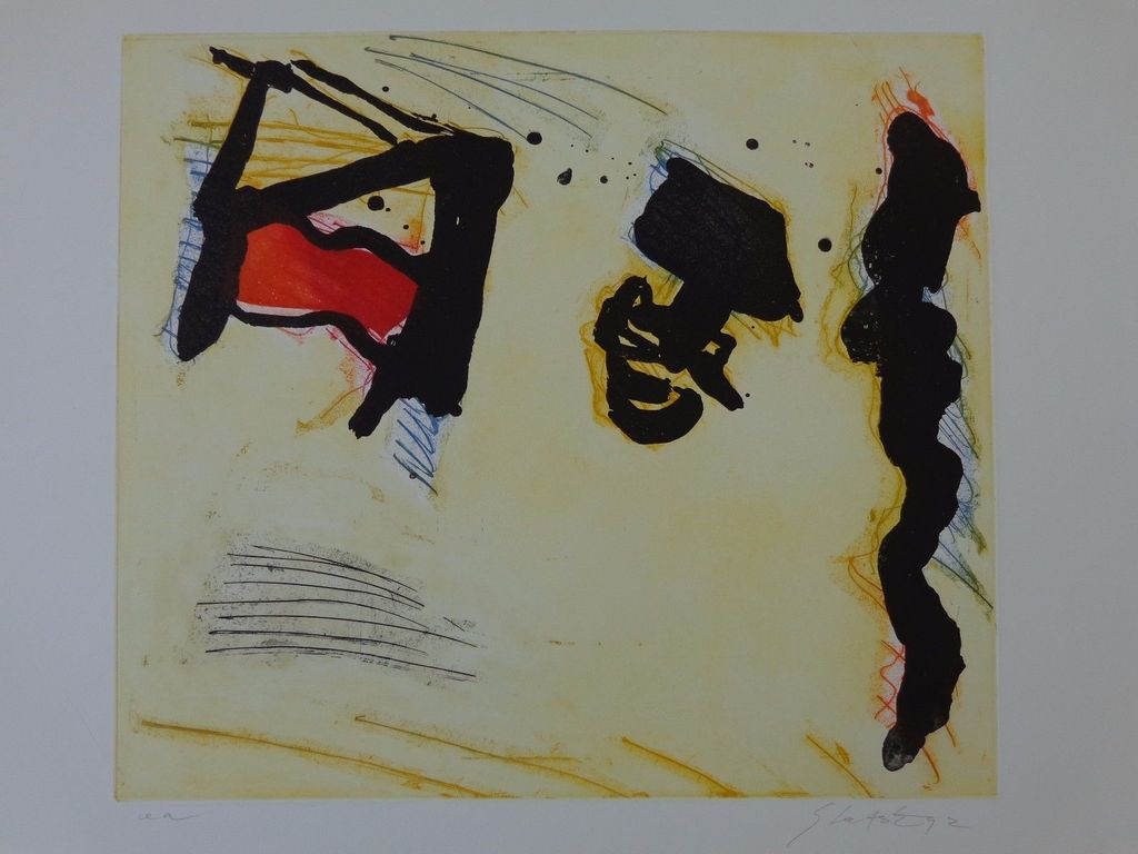 GER LATASTER / ABSTRACTIE / KLEURETS / 56x78cm / SIG / 1992 kopen? Bied vanaf 55!