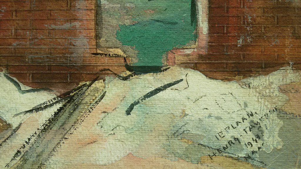 Henri Taverne - Ieplaan in Den Haag (1943), gemengde techniek op papier kopen? Bied vanaf 250!