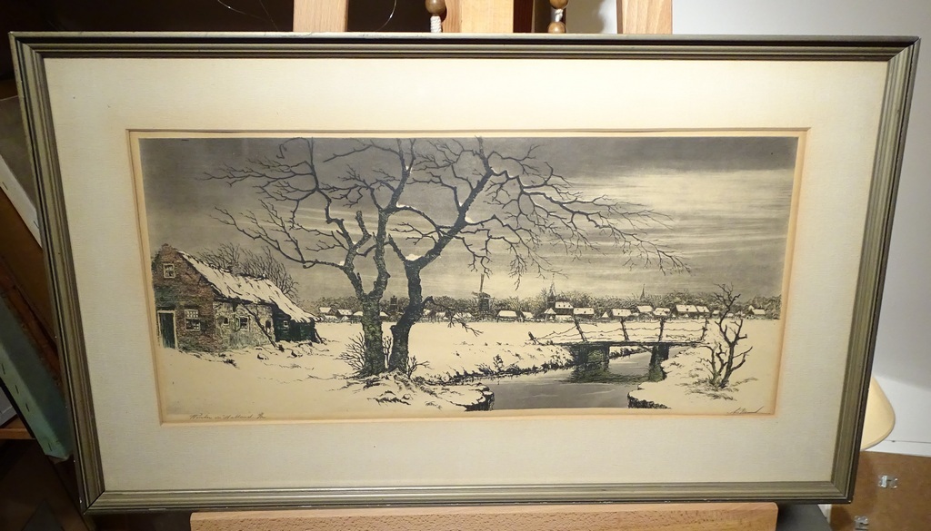 Anton van Hemert (1883-1944)  --  Kleurenets  --  Winter in Holland kopen? Bied vanaf 50!