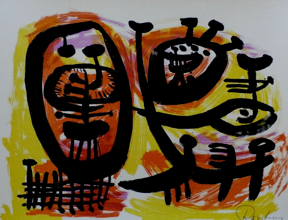 Anton Rooskens - litho 9 - 1967 verkocht voor € 295!