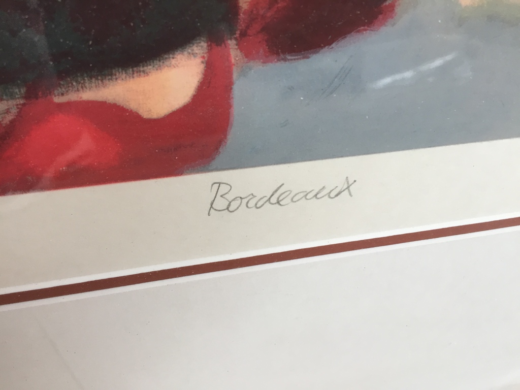 Hans van den Berg - Hans van den Berg | Zeefdruk 7 van 175 | Bordeaux | 70x100 cm kopen? Bied vanaf 50!