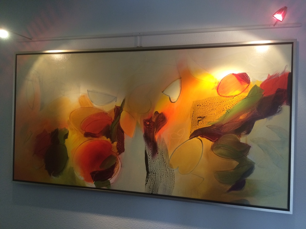 Pieter Vermeulen, Acryl op linnen, Voorjaarsvlucht verkocht voor € 1050!