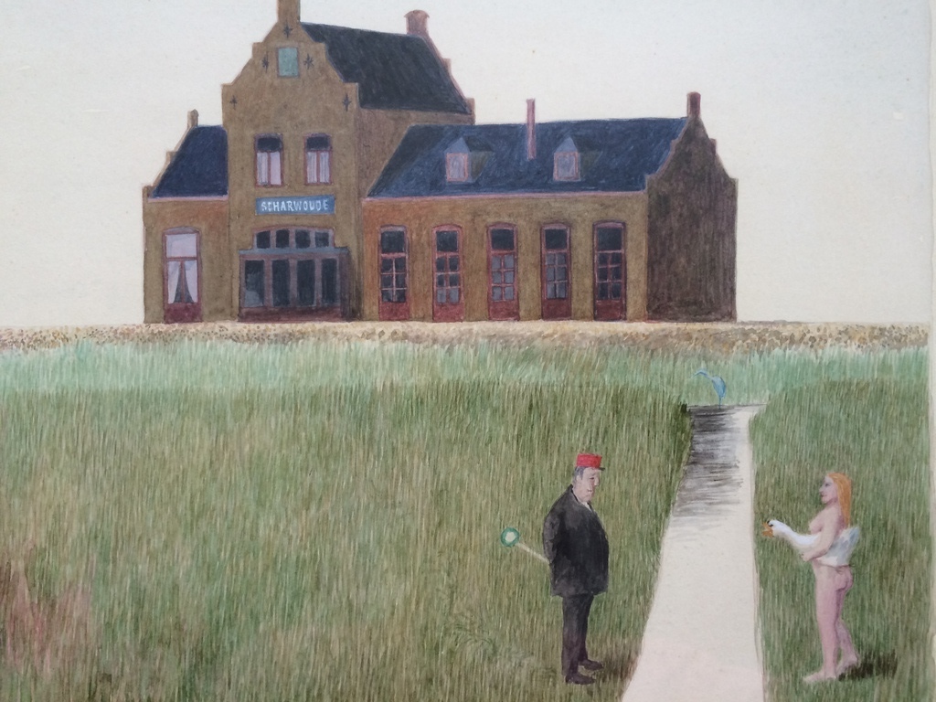 Mart Kempers: Aquarel, het Station van Scharwoude kopen? Bied vanaf 220!