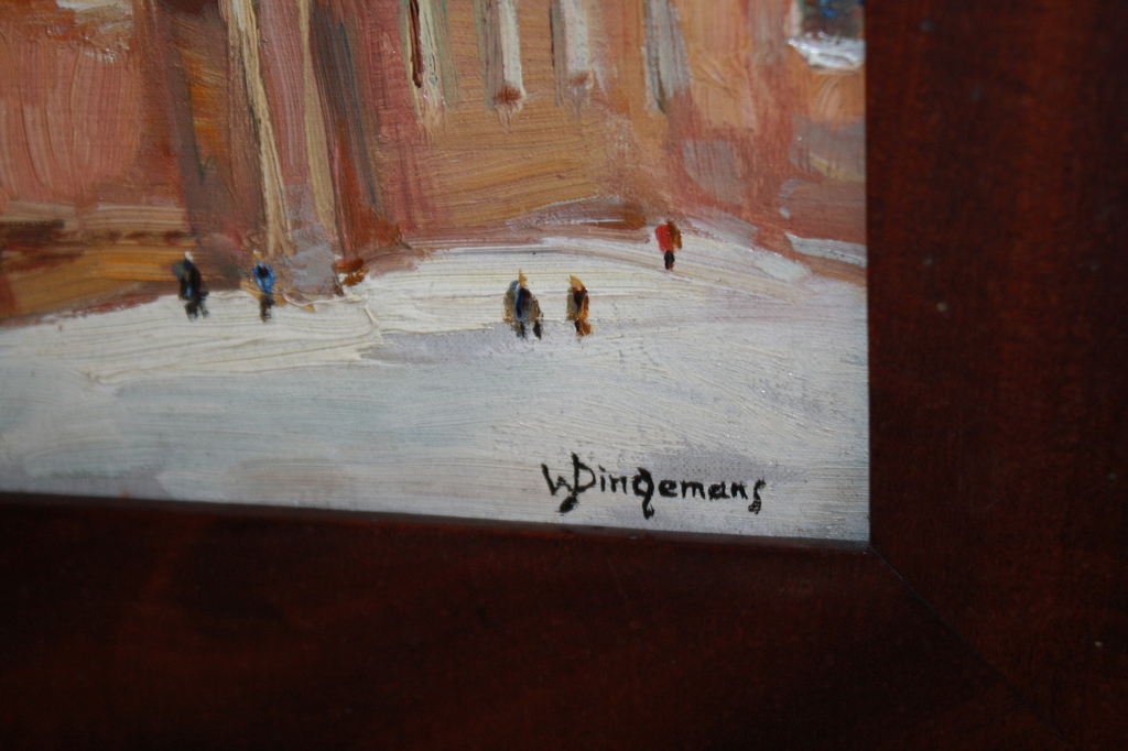 WAALCO DINGEMANS SR - STADSGEZICHT IN DE WINTER kopen? Bied vanaf 175!