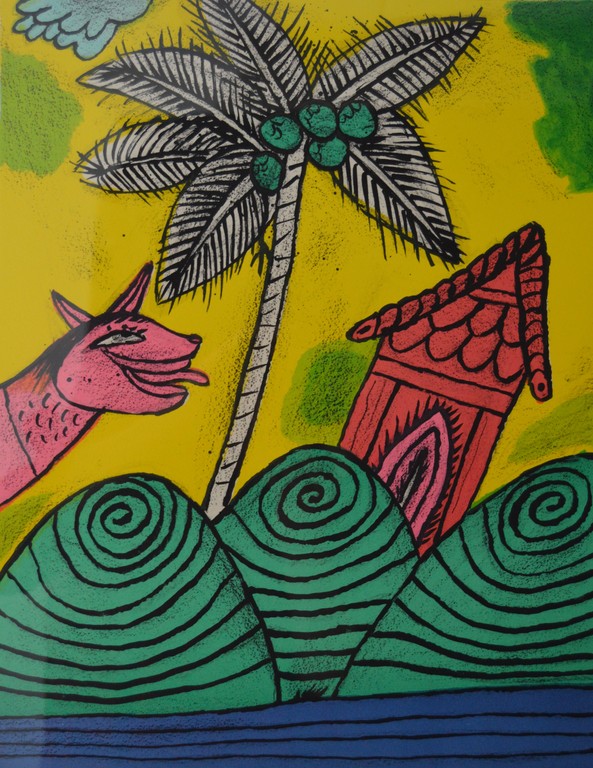 Corneille: Zeefdruk - Mémoire de Bali C - 1993 kopen? Bied vanaf 150!