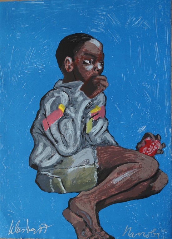 Petr Klashorst - Nairobi -gesigneerde zeefdruk - E.A. kopen? Bied vanaf 1!