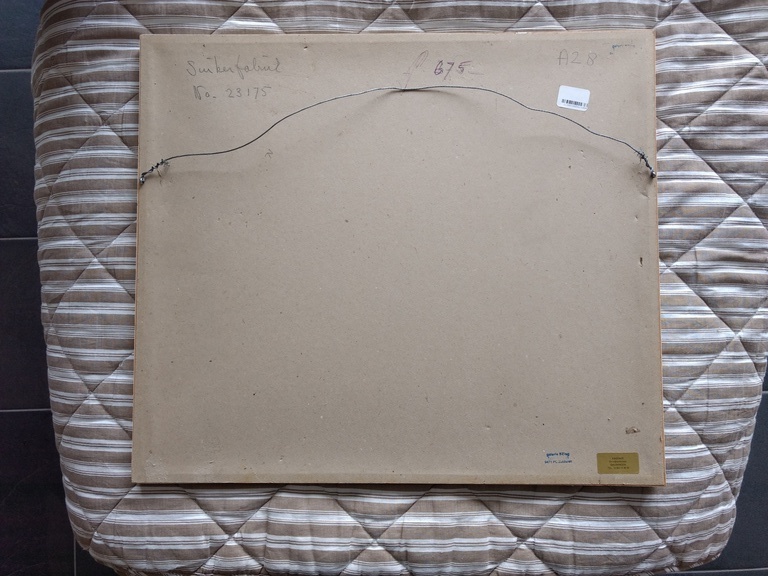 Arie Zuidersma: linosnede op papier kopen? Bied vanaf 150!