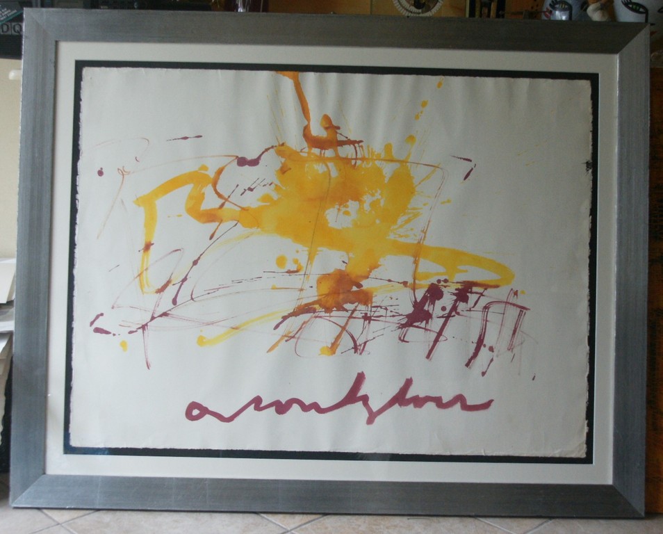 Anton Heyboer - gemengde techniek op papier in kapitale lijst - laatste kans! kopen? Bied vanaf 245!