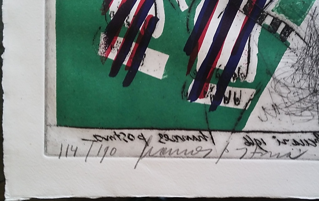 Hannes Postma (1933) - Twee armlengten - Ets - Gesigneerd kopen? Bied vanaf 60!